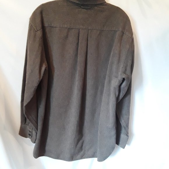 NWOT Tommy Hilfiger brown herringbone shirt - Picture 8 of 10